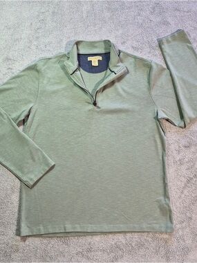 Elliot Mulryan Men’s Mint Green Quarter-Zip Pullover